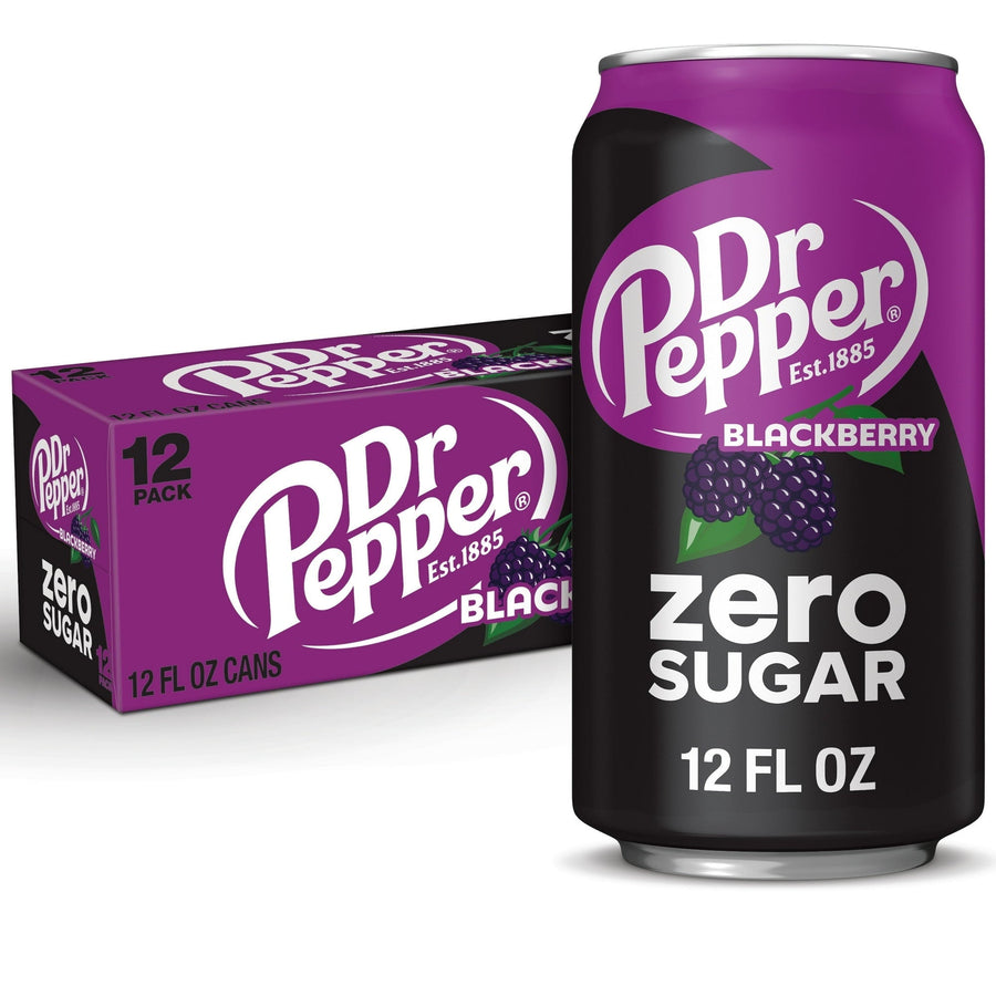 Dr Pepper Blackberry Zero Sugar Soda - Fresh Zero
