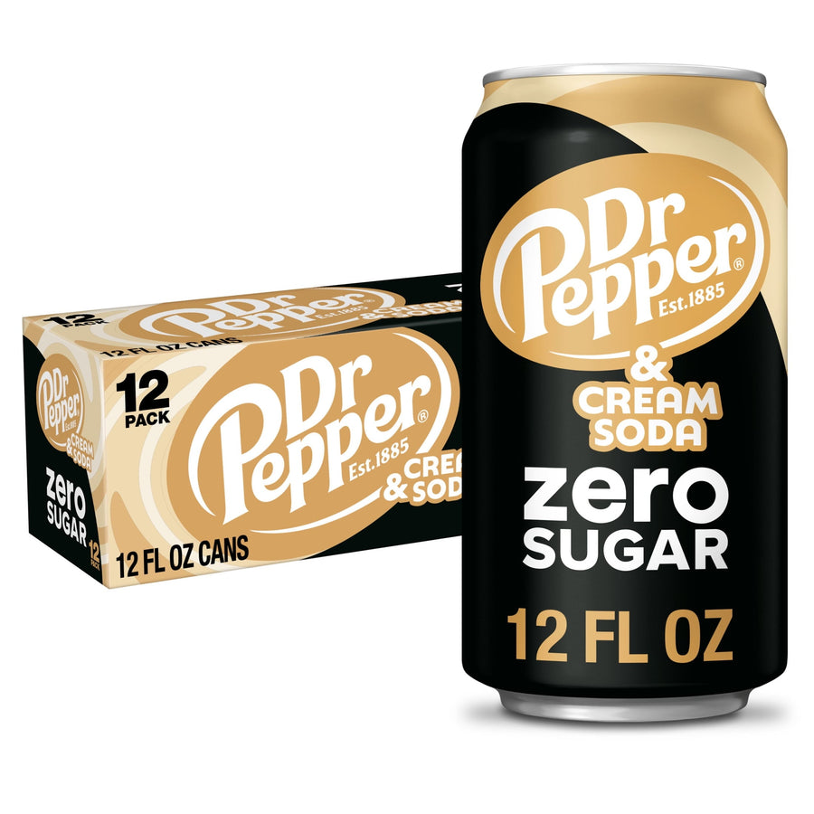 Dr Pepper & Cream Soda Zero Sugar - Clean Zero